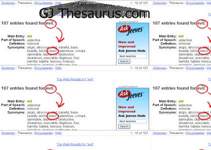 Thesaurus.com is racist!