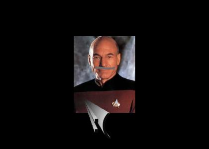 Picard...mustached...