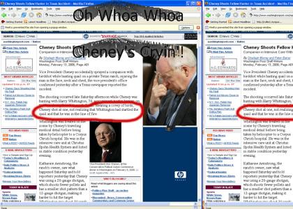 Poor Cheney...