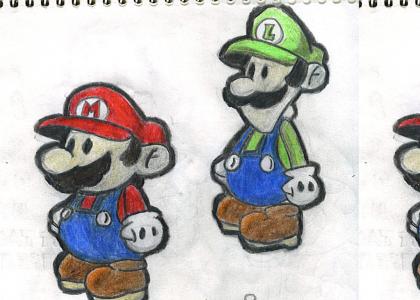 Mario Bros. on Paper!