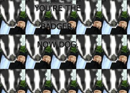 You're the badger, now dog!