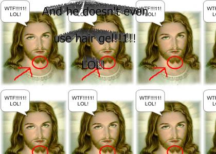 Jesus parts his beard