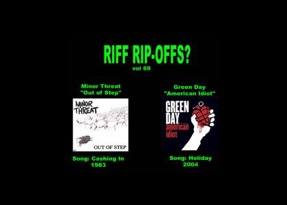 Riff Rip-Offs Vol 69 (Minor Threat v. Green Day)