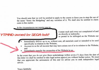 Sega owns YTMND