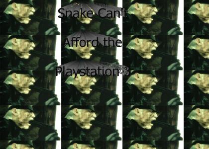 Snake Can't Afford PS3