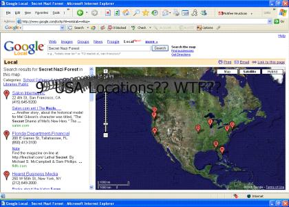 Google finds multiple USA secret Nazi forests!!!