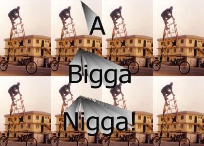 Nigga stole my TALL bike!!