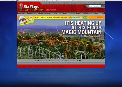 6 flags doesnt know if its hot or cold