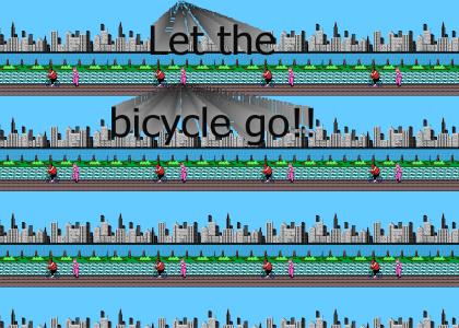 Let the bicycle go!
