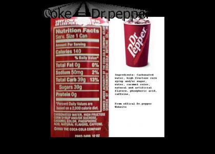 Coke and Dr. Pepper are the same thing!