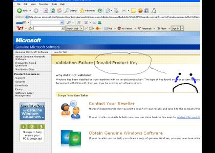 Windows  XP Validation