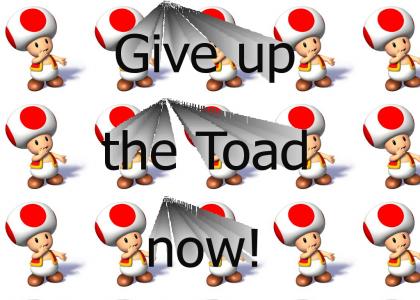 Give up the toad