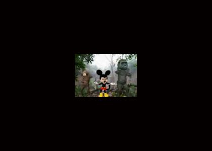 Mo-cap Mickey dances in the Jungle