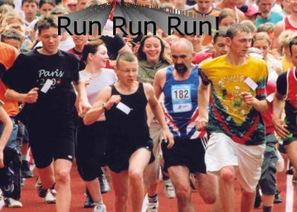 Athletes Run Run Run!