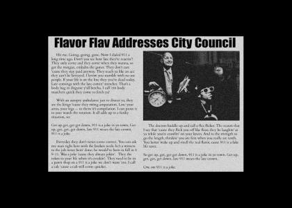 Flavor Flav Addresses City Council