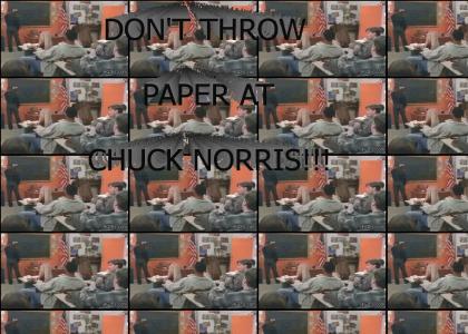 Chuck Norris Doesn't Like Slackers In His Class