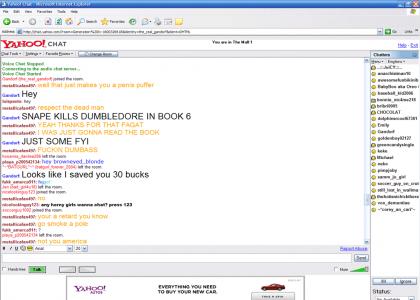 Yahoo Chat learns of Dumbledore's death!