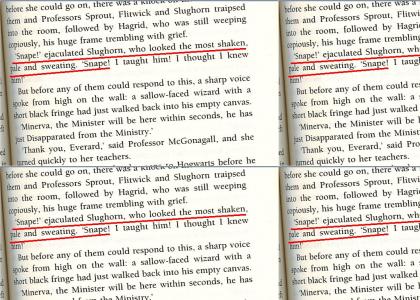 Slughorn and Snape "Do It" in Book 6!