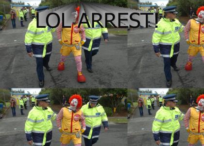 Ronald McDonald arrested for speeding