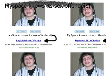 Myspace knows sex offenders!