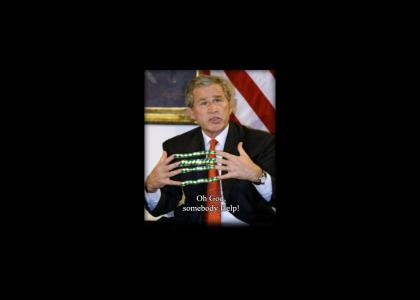 George Bush vs Chinese Finger Trap