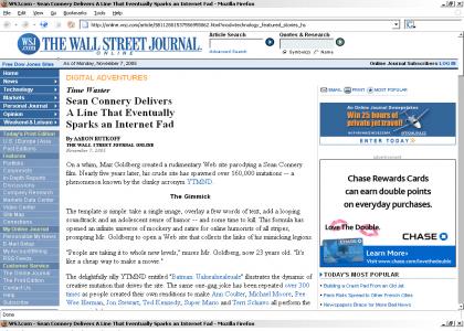 YTMND featured on Wall Street Journal