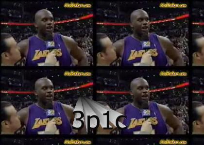 Shaq says blentz on [LIVE] television much to the dismay of reporter GUY