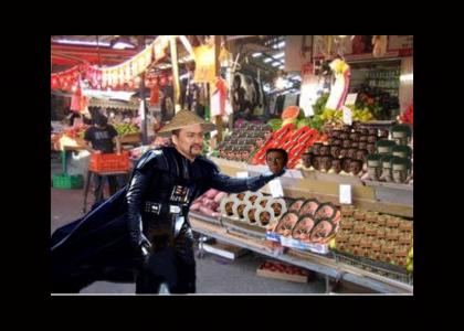 Darth Wang goes shopping for new ingredients