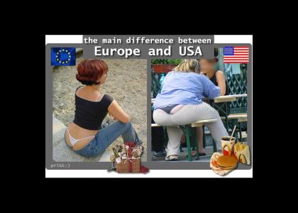 the MAIN difference between Europe and America