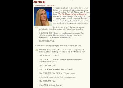Ann Coulter is a Dumb Blonde (new page every 30 seconds)
