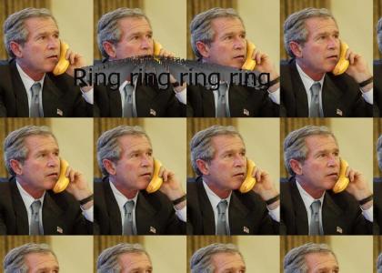 Bush answers banana phone