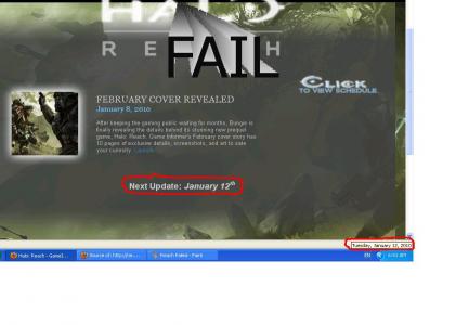 G.I. site fails at Halo Reach info