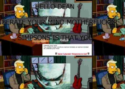 Disturbed is on the phone with the dean of springfield university