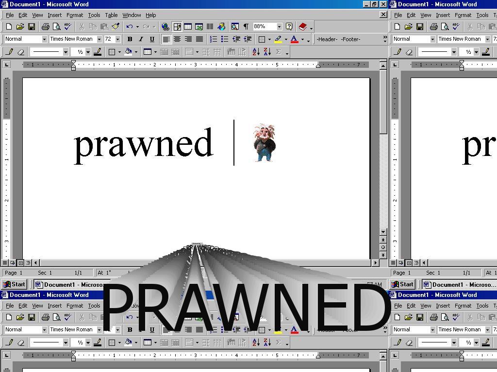 prawned