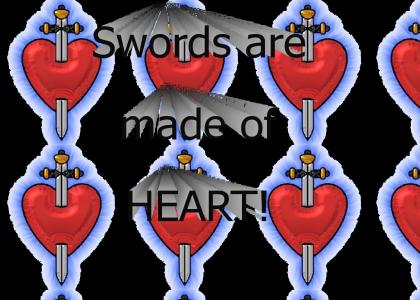What are swords made of?