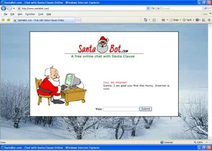 Santa Bot likes internet