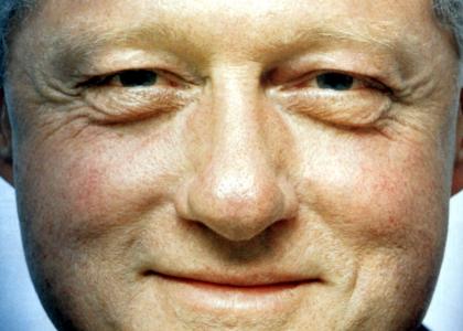 Bill Clinton Stares into your soul