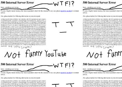 Youtube tries to be funny. ((Danger, no effort used to make this.))