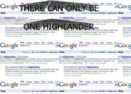 There can only be one Highlander