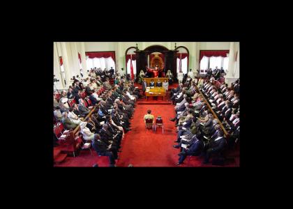 Bison Addresses parliament