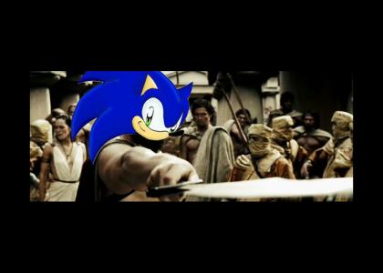 300TMND: Sonic gives King Leonidas advice