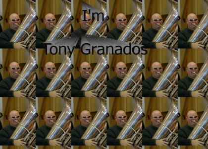 Tony Granados plays the tuba