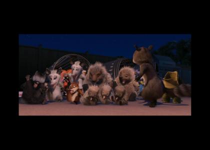 What to do if a human sees you. (Over the Hedge)