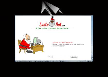 Santa drinks and drives...