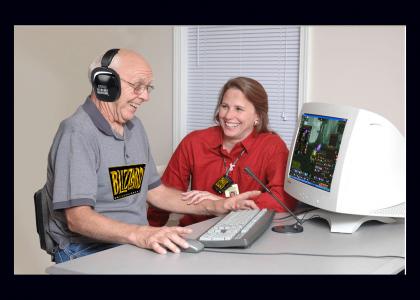 Photoshop contest: Old ppl and WoW (remake)
