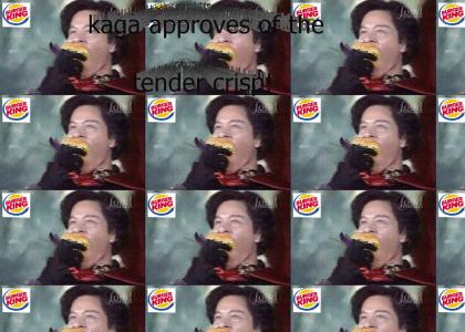 kaga's new BK ad airing on food network