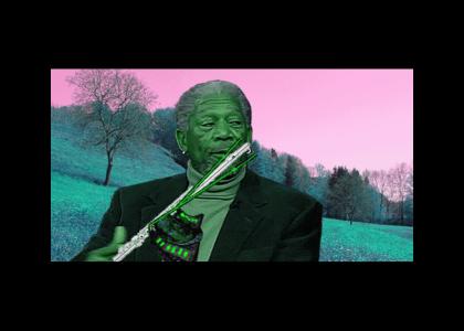 morgan freeman plays the baron lasers