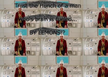 Hunch of man who's brain is fueled by lemons!?