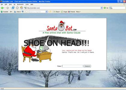 SHOE ON SANTA??!