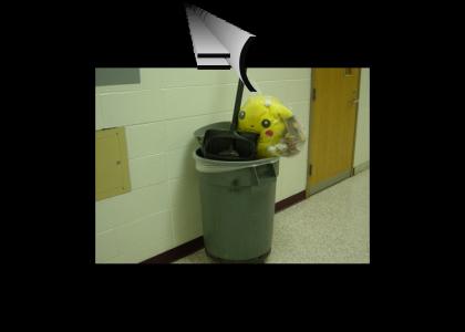Pikachu is trashed!